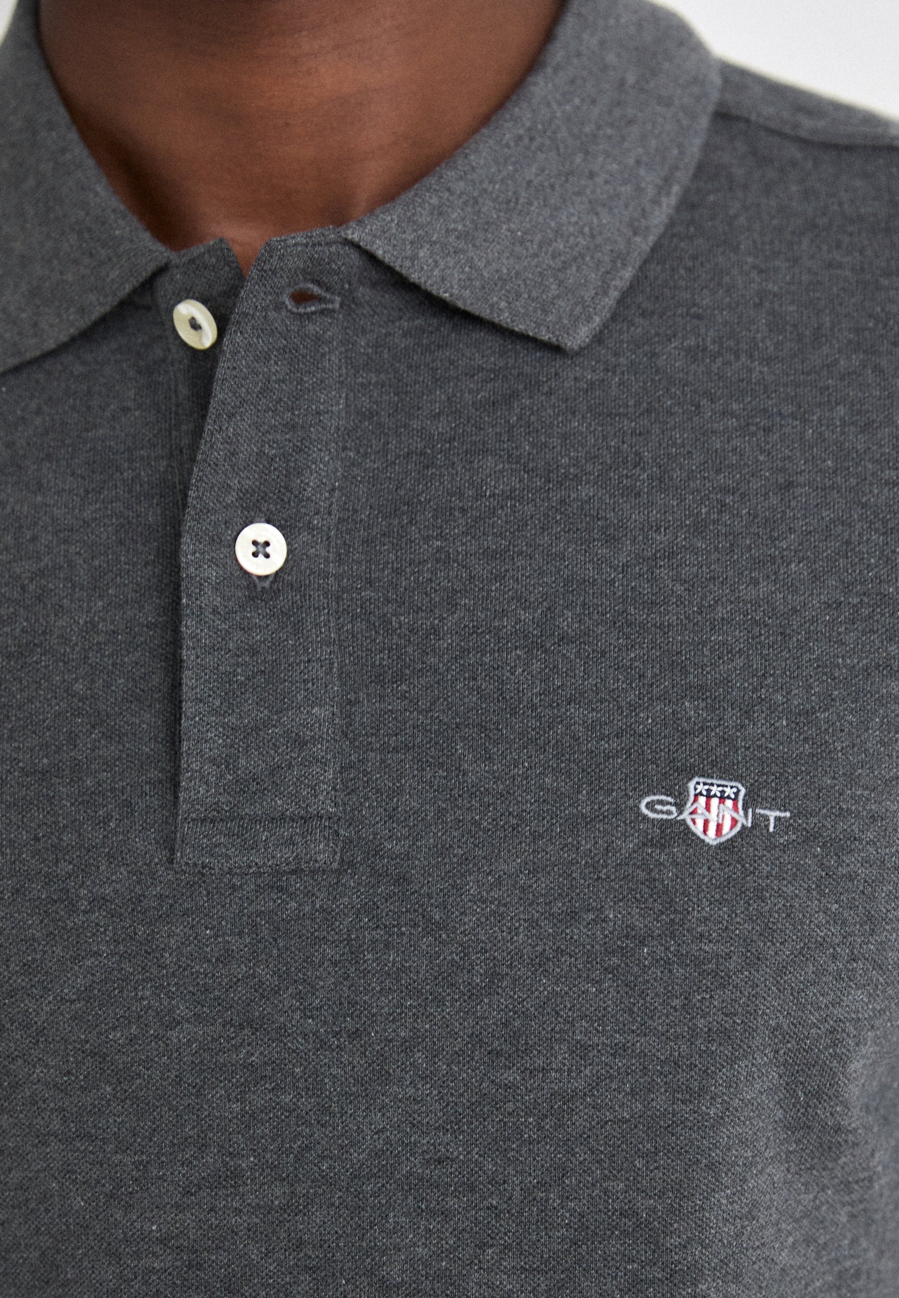 GANT ARCHIVE SHIELD - Polokošile - antracit melange