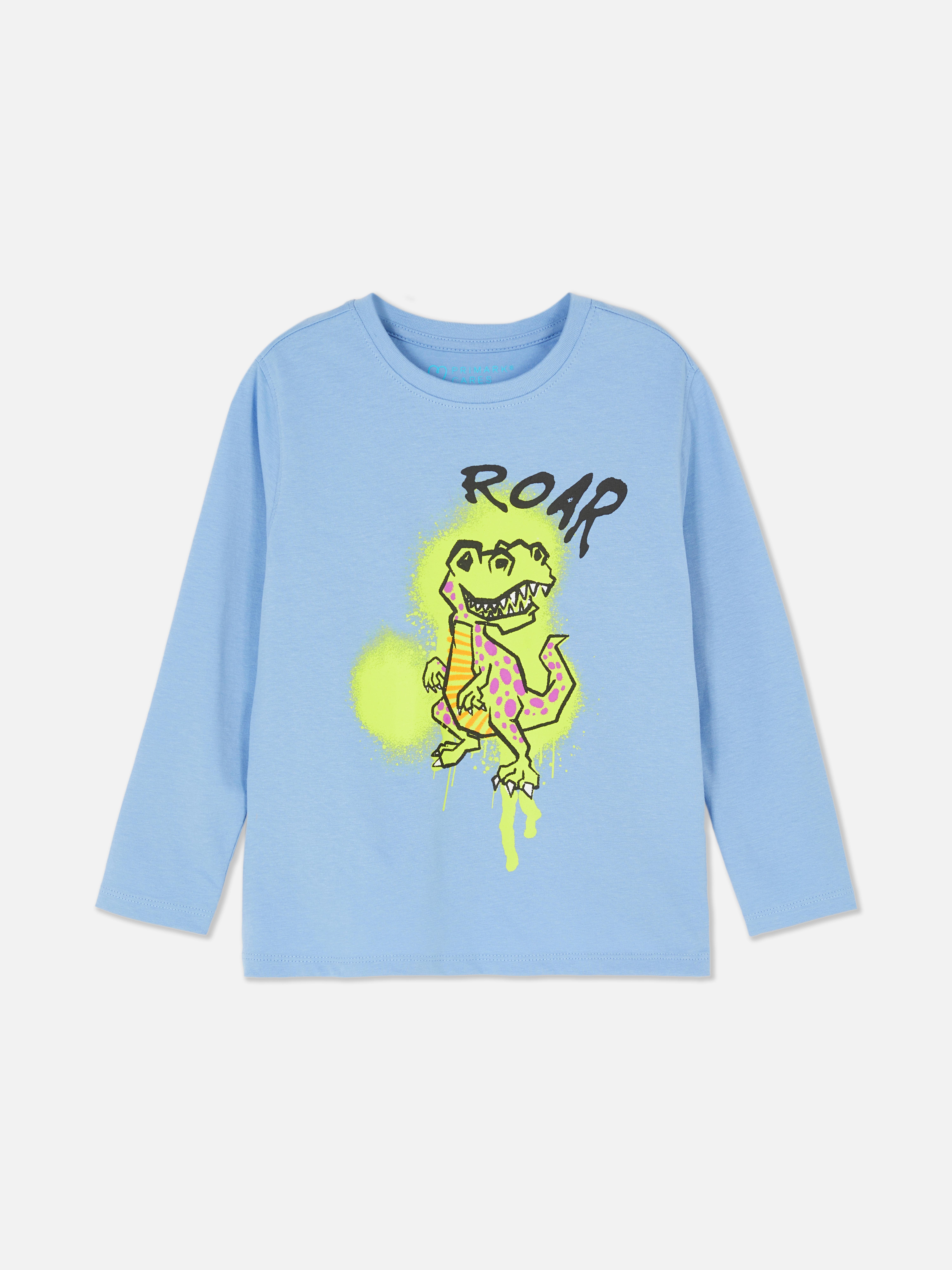 Langärmeliges T-Shirt mit Aufdruck Dieses langärmelige T-Shirt mit Aufdruck ist perfekt für Alltagslooks