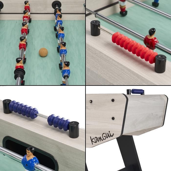 Pre-assembled Senior Foosball Table - Robust - Telescopic Rods - 2 to 4 Players