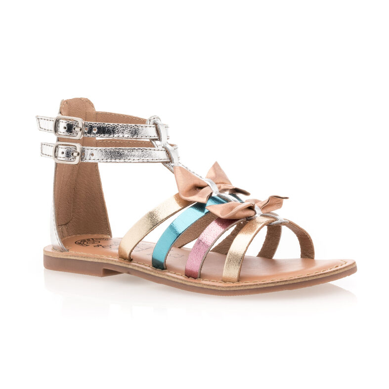 Sandalias multicolor para niñas / Zapatos de punta abierta