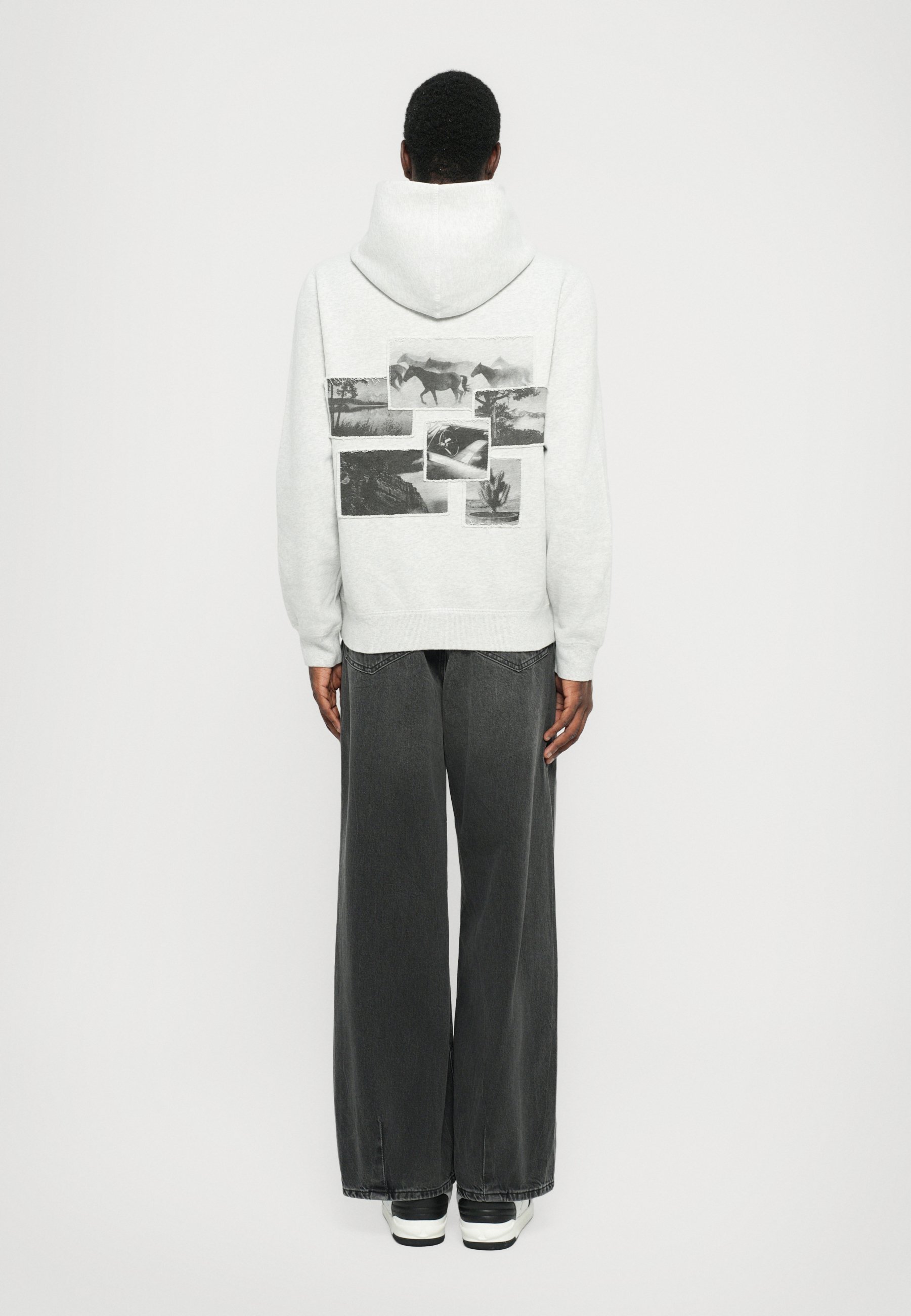 Zadig & Voltaire SANCHI PHOTO RIDE PATCH - Hoodie - gris chine clai