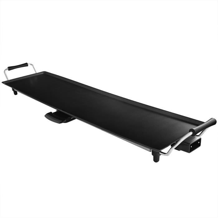 Plancha eléctrica antiadherente DREAMADE de 1800 W, 23 x 90 cm, con 6 espátulas, placa extraíble y recolector de aceite, fácil de limpiar.