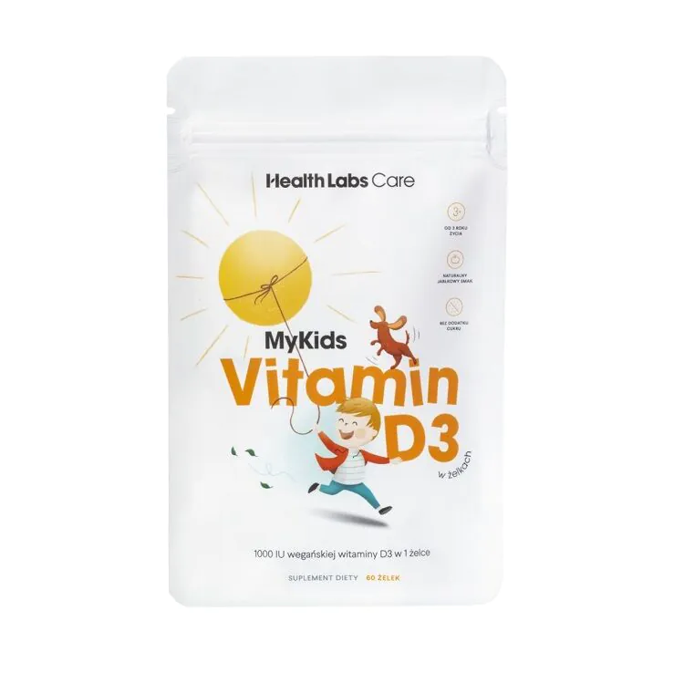Health Labs Care, MyKids Vitamin D3, Wegańska witamina D3 w żelkach dla dzieci