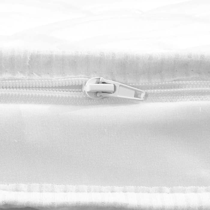 Cubrecolchón de espuma fría - VIDAXL - 140x200 cm - 6 cm de grosor - Blanco - Forma ovalada - Funda lavable