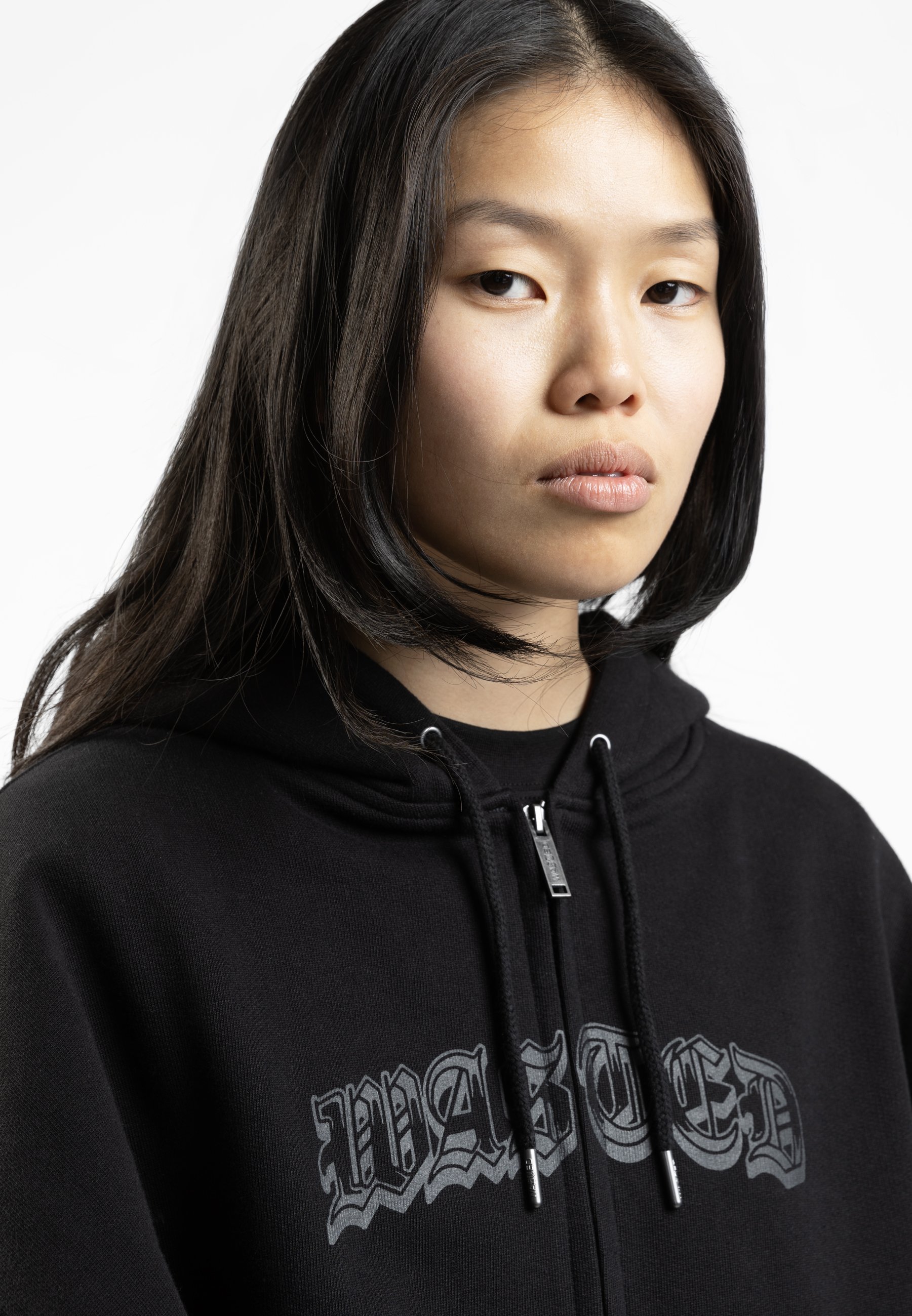Sweat-shirt zippé Wasted Paris UNISEXE - noir