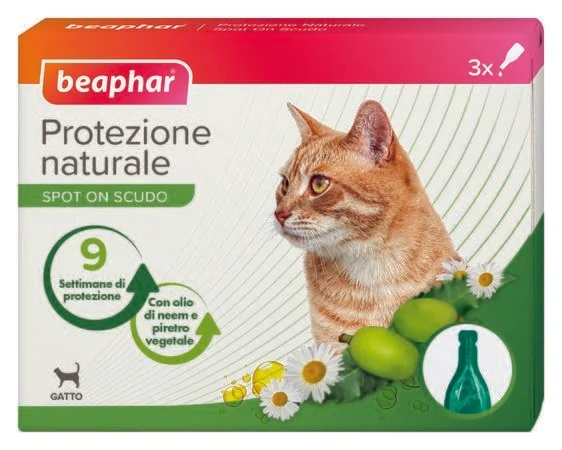 BEAPHAR Nat Spot On protección para gatos 3P