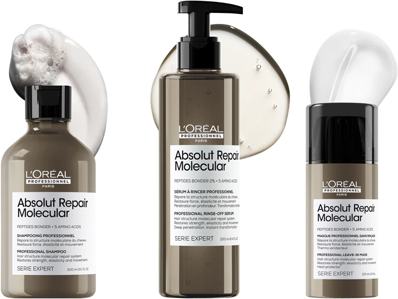 L'Oréal Professionnel Serie Expert Absolut Repair Molecular embalagem prática para cabelos danificados