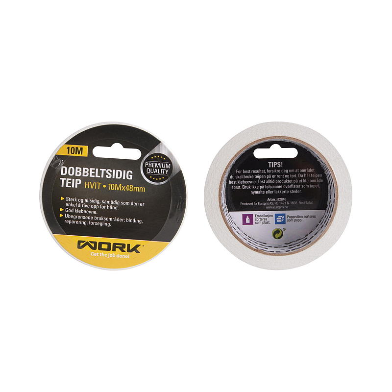Arbejdsisoleringstape 3-pak PVC, 19 mm x 10 m pr. rulle
