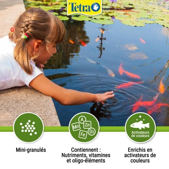 TETRA Komplettes Teichfutter in Pelletform – Mini-Futter für kleine Teichfische – 4 l