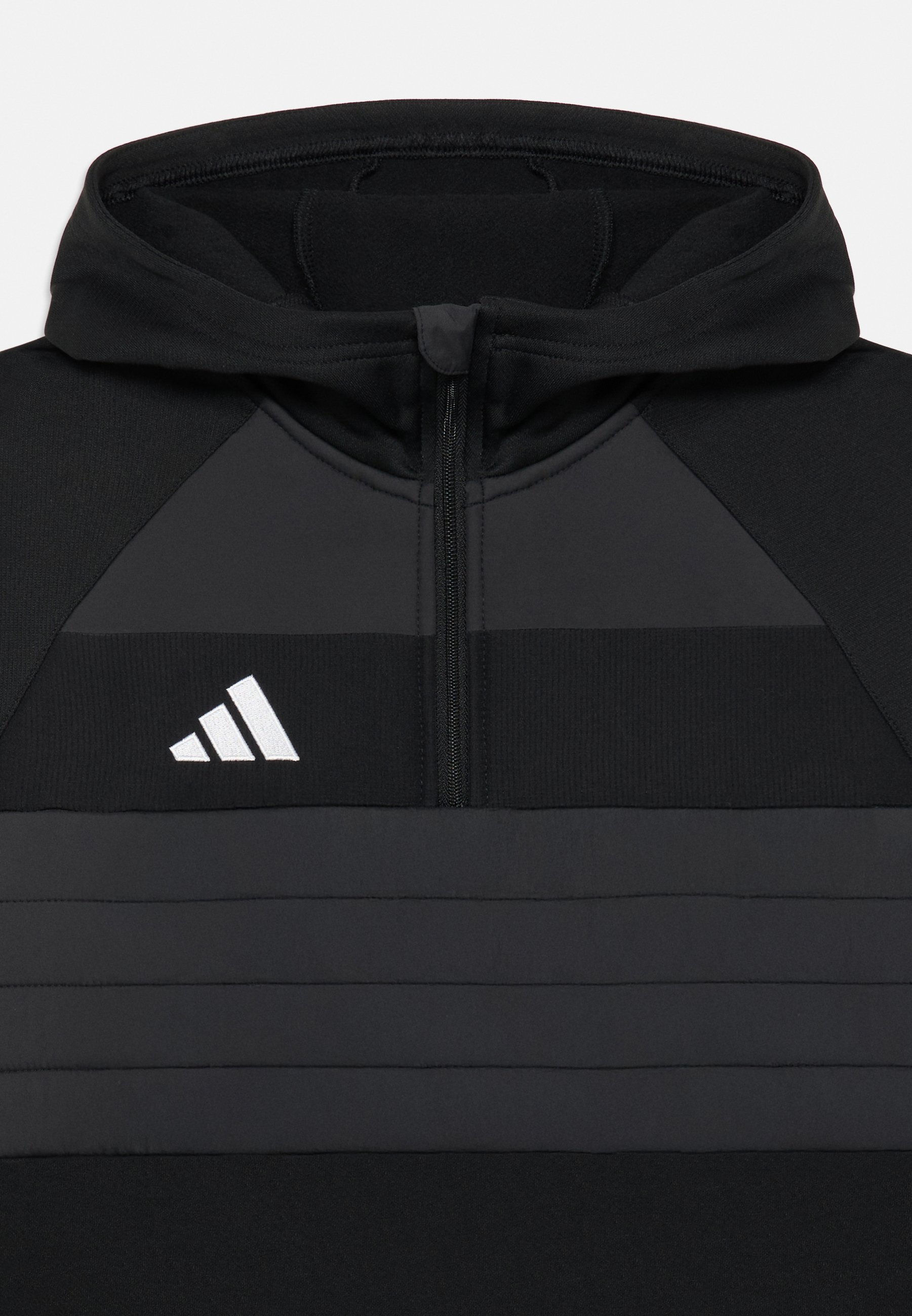 adidas Performance TIRO ESSENTIALS WINTERIZED YOUTH - Mikina s kapucí - black/white