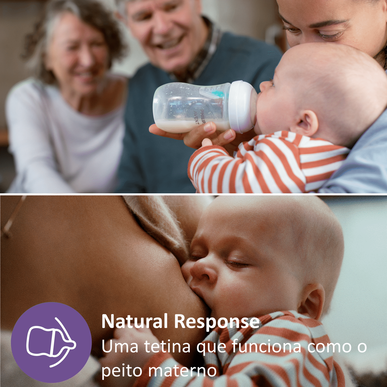 Kojenecká lahvička Philips Avent Natural Response s ventilem Airfree, 260 ml