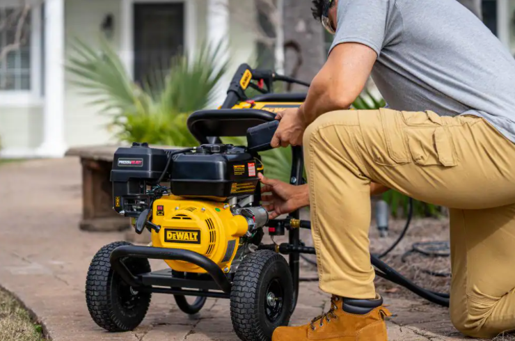 DEWALT 3400 PSI 2,5 GPM kaldtvanns høytrykksspyler med AAA aksial lobepumpe