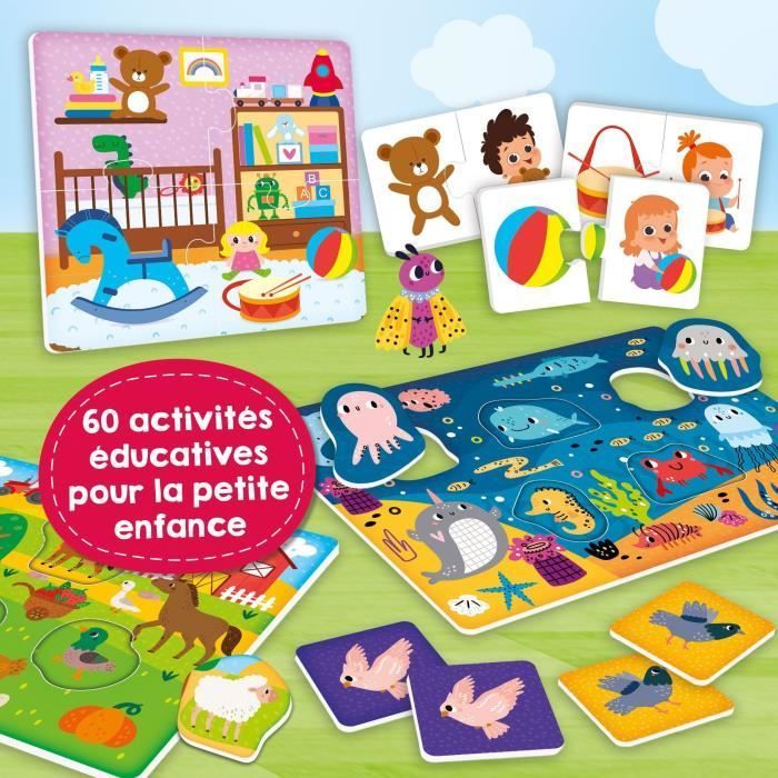 Educational game - LISCIANI - Carotina Baby - 60 activities - Memory and logic - Discovering the basics - Ages 2+