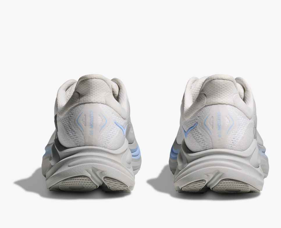 HOKA Clifton 10 Wit/Gletsjerblauw