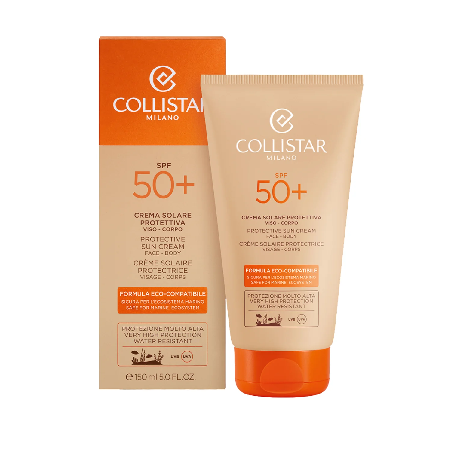 Abbronzatura Crema Solare Protettiva SPF50+ - Crema solare corpo alta prot., Solare viso alta prot.
