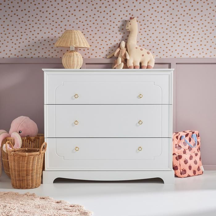 Bellamy 3-Drawer Changing Table - Royal - 103 x 50 x 90cm - White