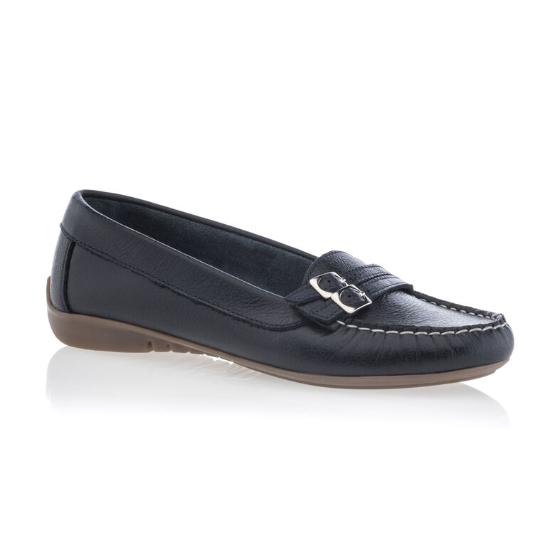 Naisten siniset loaferit/veneilykengät