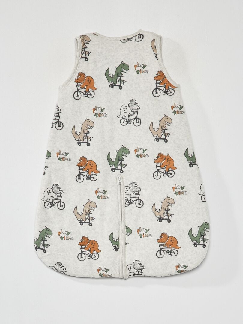 Fluwelen slaapzak - speciale TOG 3 kinderwagen - GRIJS