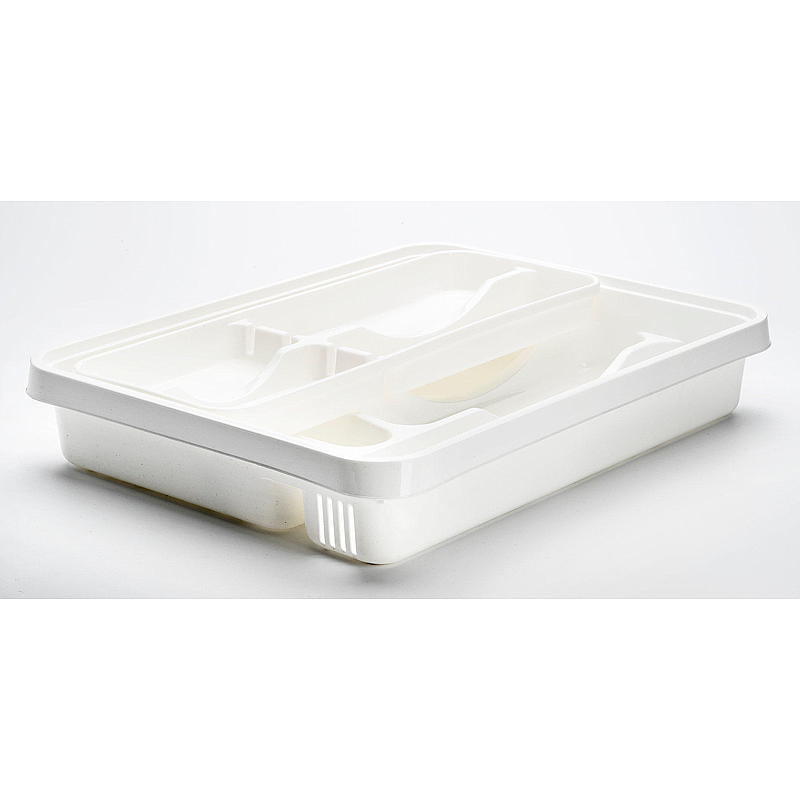 Plastik1 Bestikbakke 40x30x7 cm dobbelt