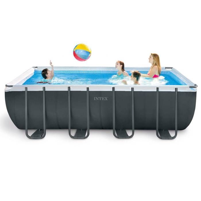 Intex - 26356GN - Kit de piscina tubular rectangular Ultra XTR 5,49 x 2,74 x 1,32 m