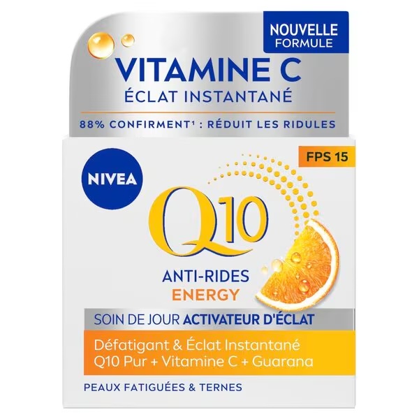 NIVEA Q10 Energy Healthy Glow dienas krēms pret grumbām<br>50ml - normālai un nogurušai ādai