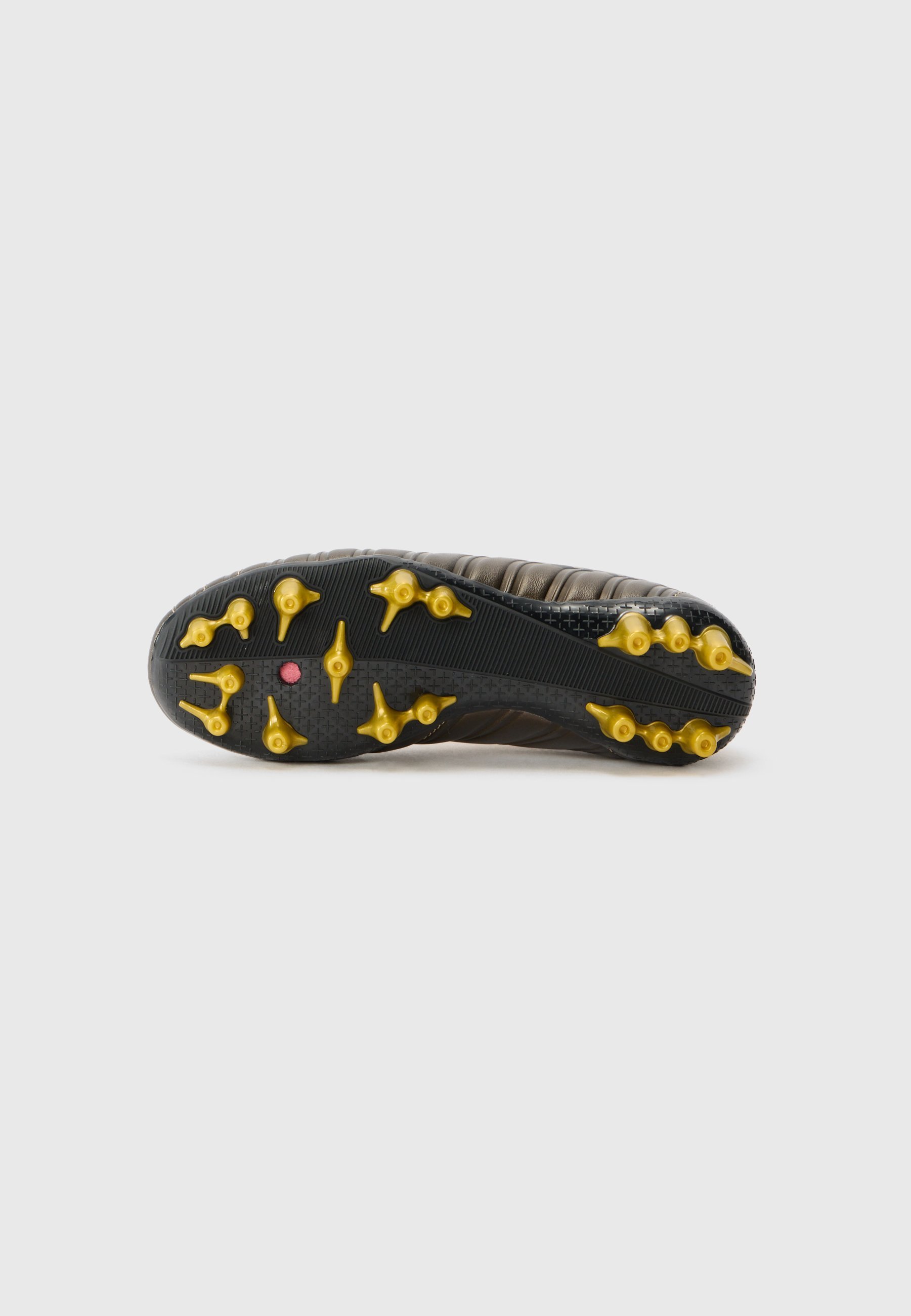 JAKO SWEEPER - Chaussures de football pour terrain ferme - noir de jais/or riche
