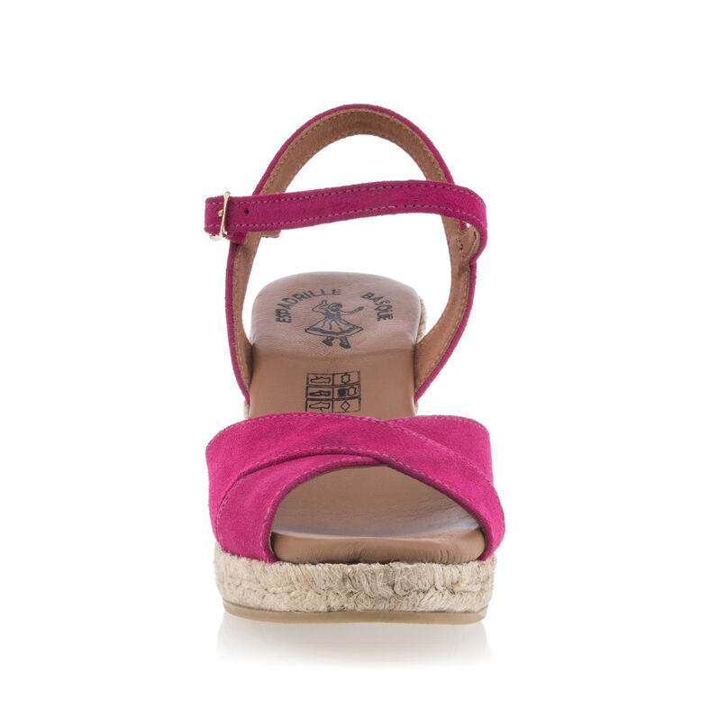 Rosa espadriller med tausåler til dame