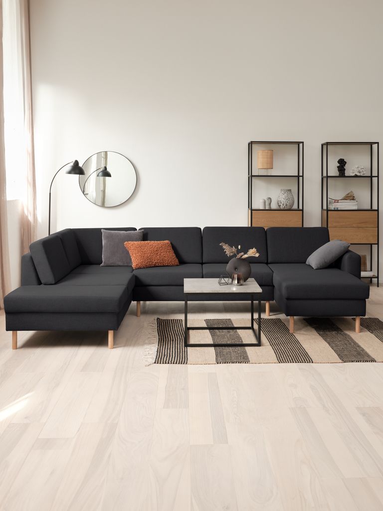 SVALBARD Kutna sofa SVALBARD lijeva tamnosiva