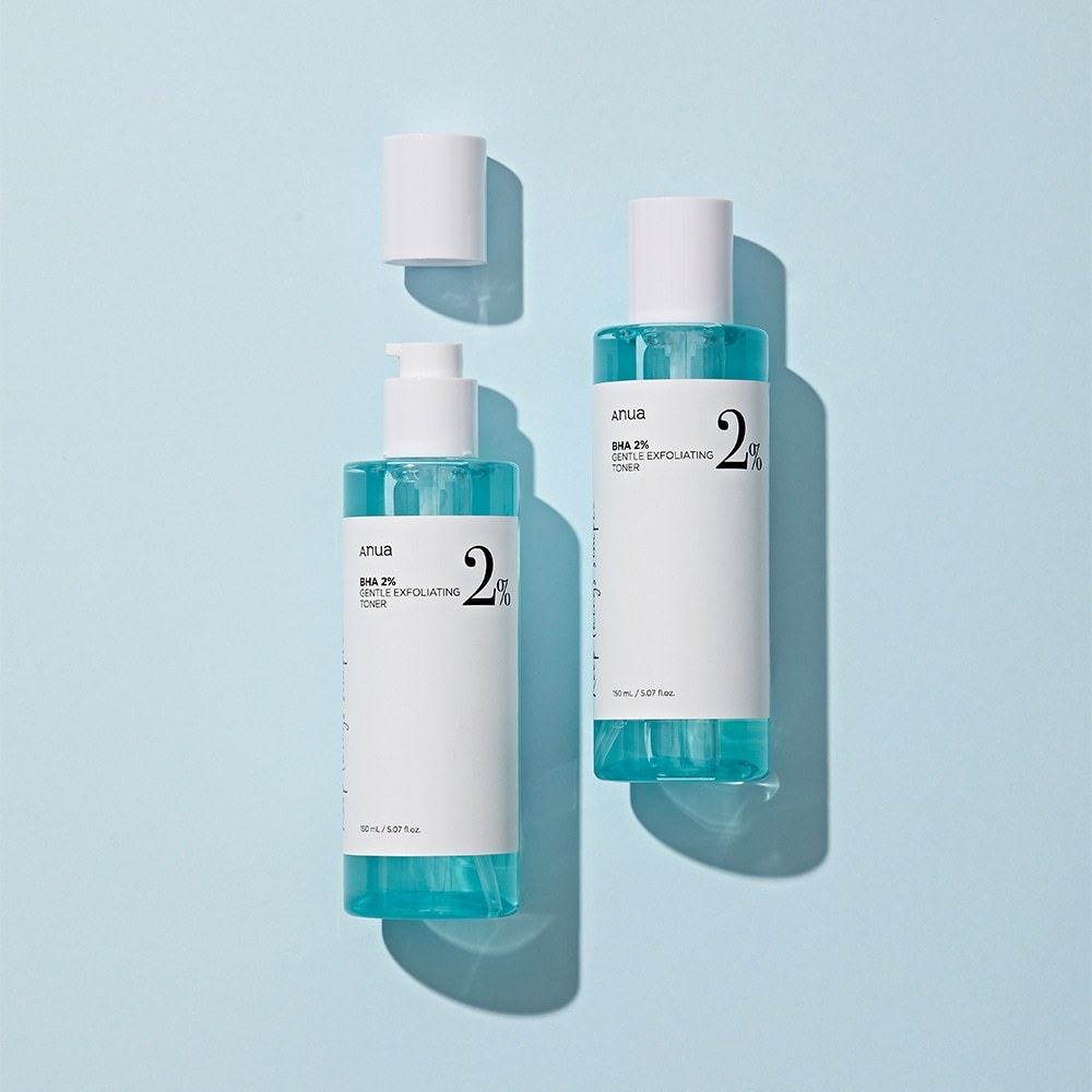 „Anua Toner“ švelnus šveičiamasis veido tonikas su BHA 2 % – 150 ml