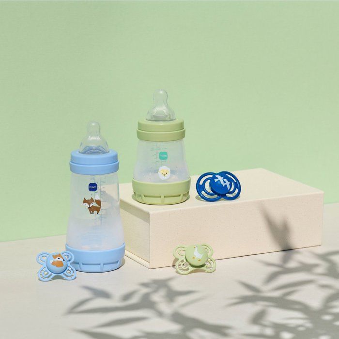 Lot de 2 Biberons - MAM - Easy Start / Anti-Colique - 260 ml - Tétine Débit 2 - Océan + Sable
