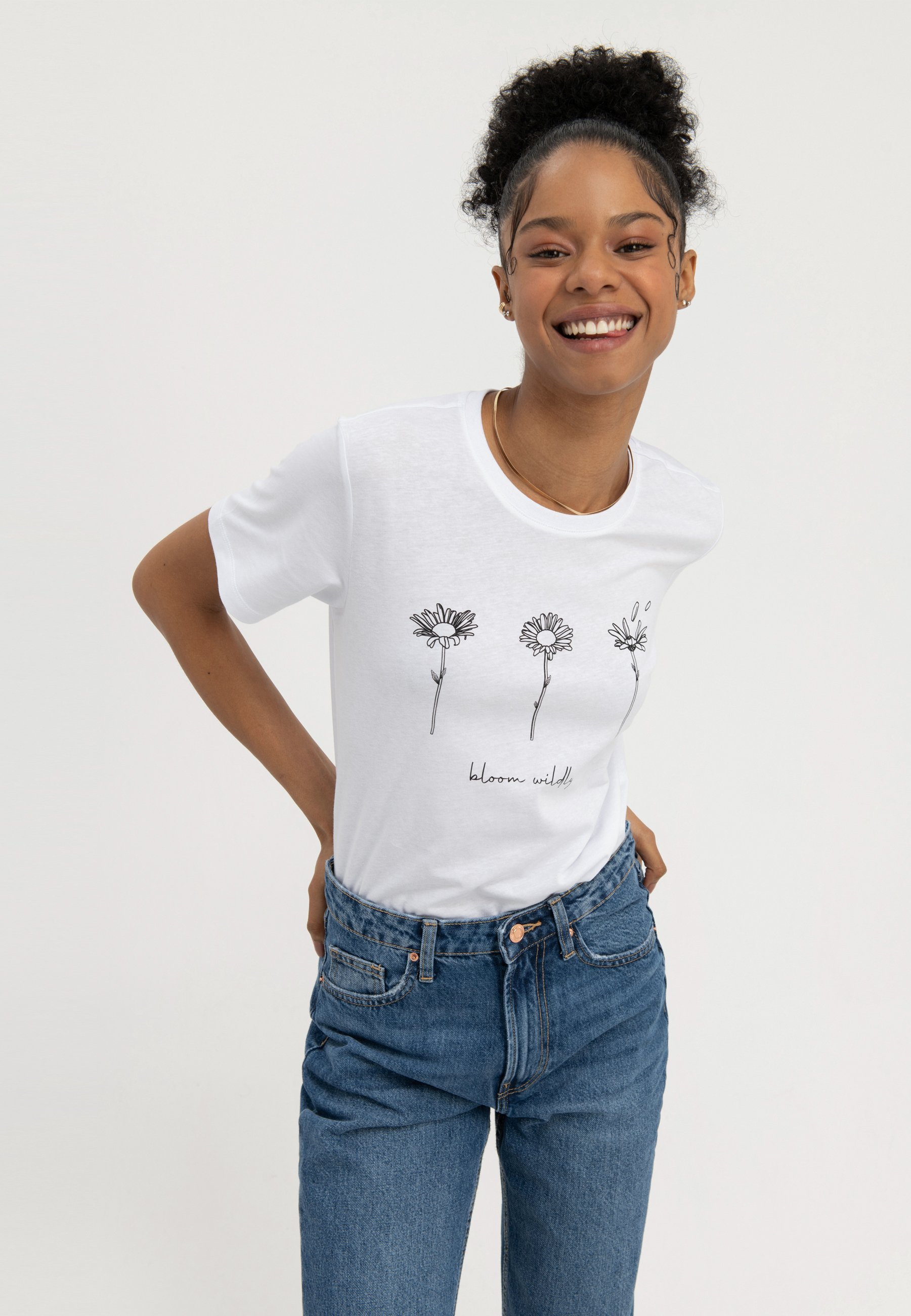 T-shirt imprimé Even&Odd - blanc