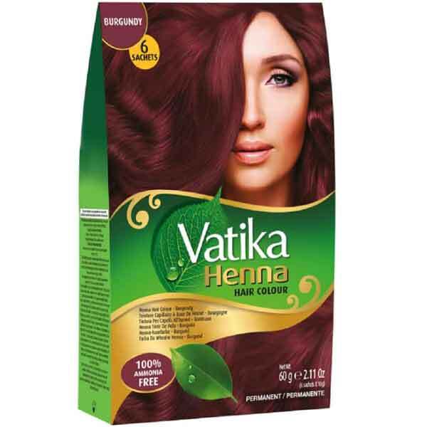 Permanentní barva na vlasy Dabur Henna vínová