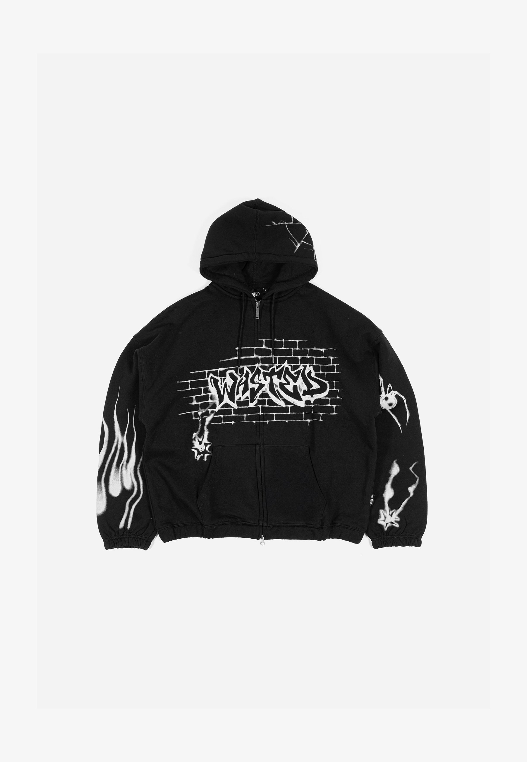 Wasted Paris UNISEX - Sweatshirt met rits - zwart