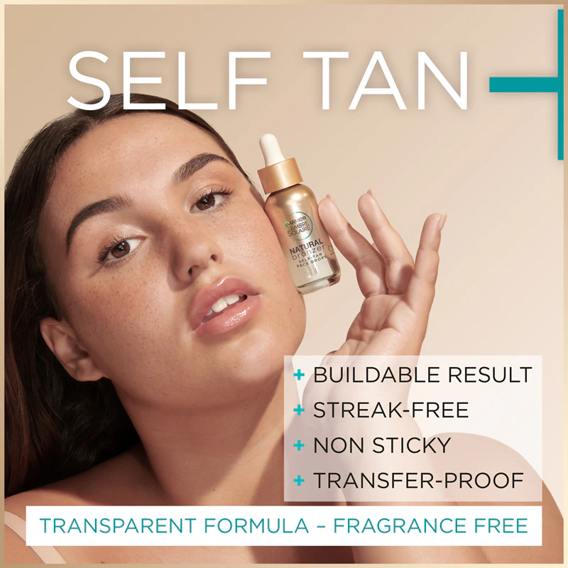 Garnier Ambre Solaire Natural Bronzer gotas faciais autobronzeadoras