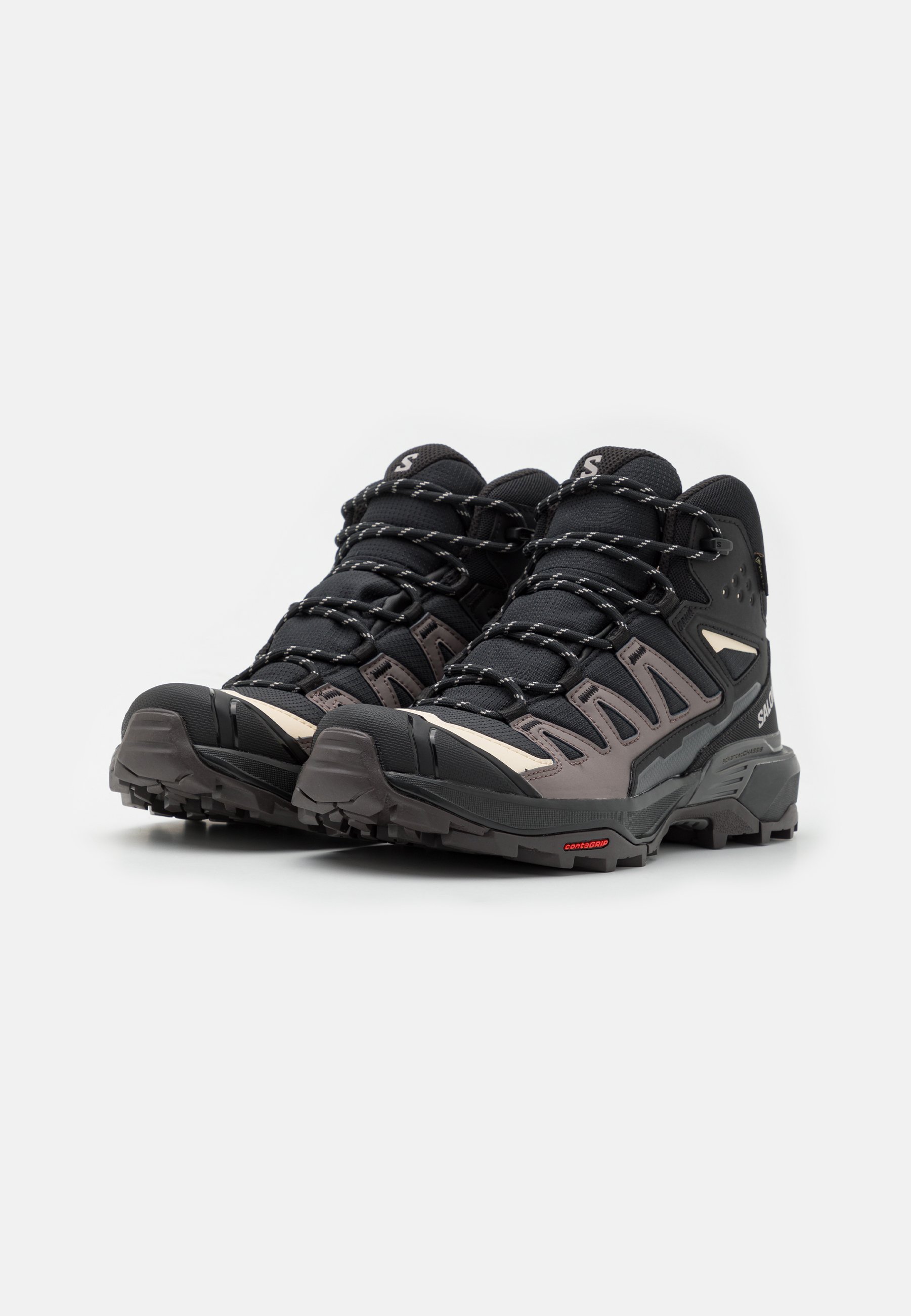 Salomon X ULTRA 360 MID GORE TEX - Wandelschoenen - zwart/pruimkleurig/leisteenkleurig