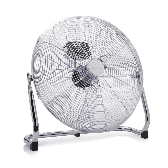 Ventilatore da pavimento in metallo TRISTAR VE-5885 Ø50 cm - 140 watt - 3 velocità - Inclinabile - Grigio