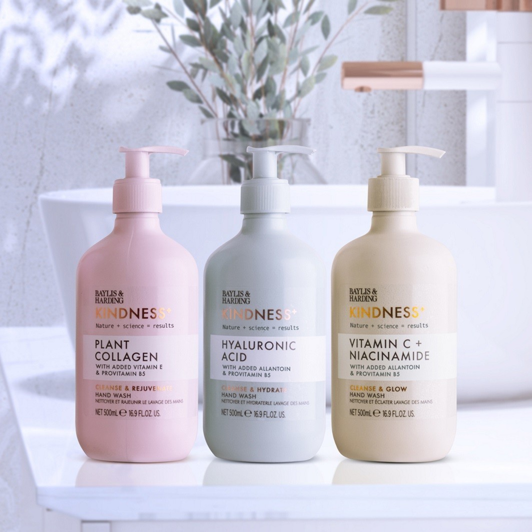 Baylis & Harding Handreinigung Kindness+ Handseife mit Hyaluronsäure – 500 ml
