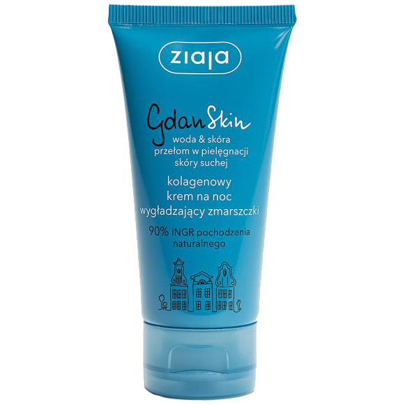 Ziaja kolagénový nočný krém na tvár vyhladzujúci vrásky 50 ml GdanSkin