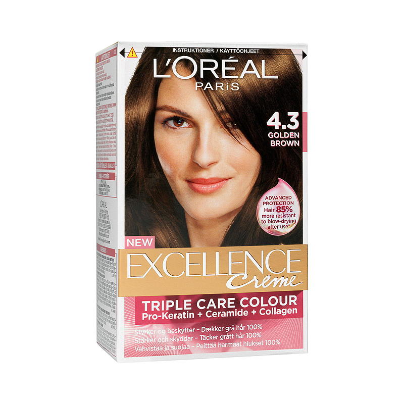 Loreal L'Oréal hårfarge 4.3 gyllenbrun