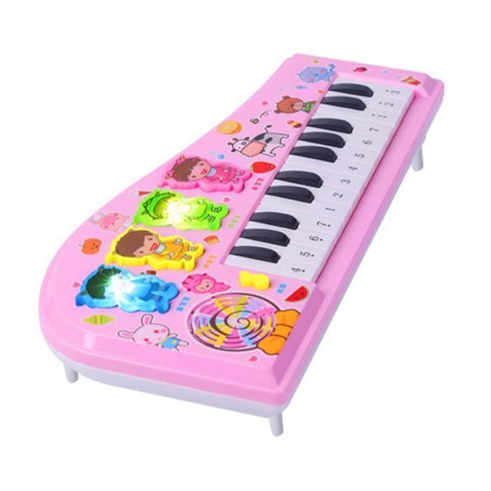 Piano de juguete para niños - OMABETA - Teclado electrónico de dibujos animados - Multifuncional - Fácil de usar - Educativo