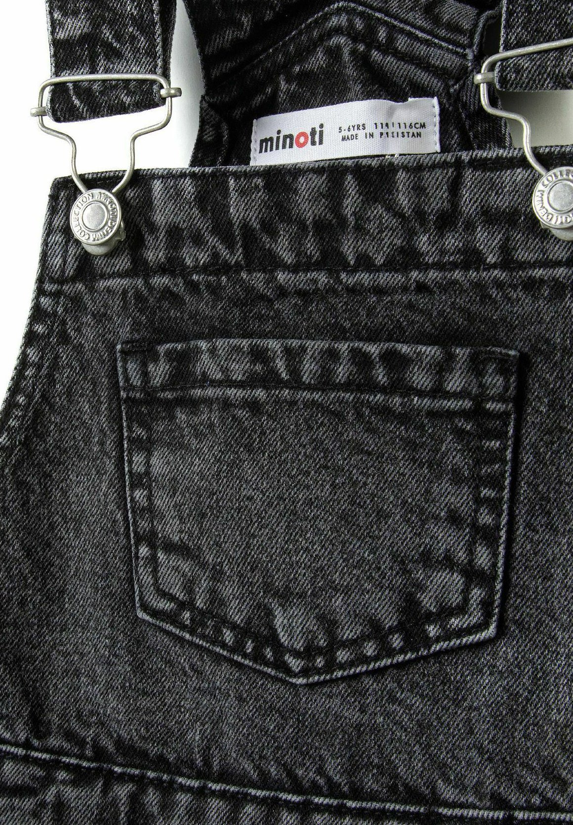MINOTI KORTE OVERALLS - Tuinbroek - zwarte denim