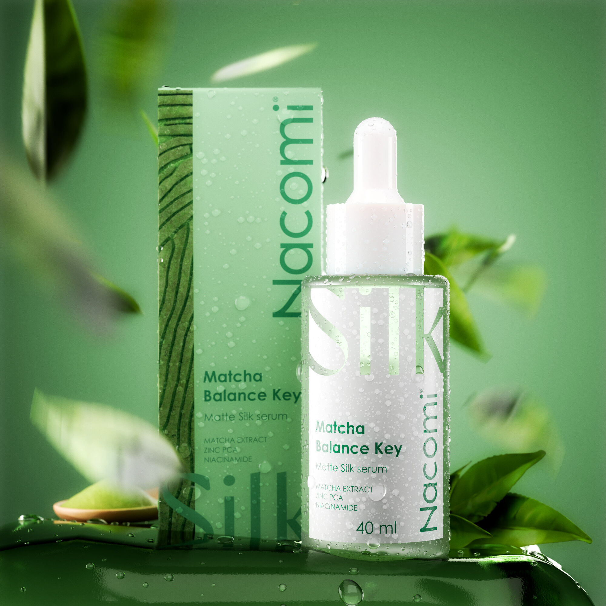 Nacomi Matcha Balance Key – Ölregulierendes Serum