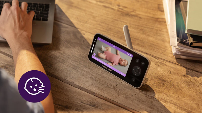 Monitor de bebê inteligente Philips Avent Premium Connected SCD971/26 com câmera