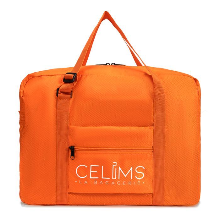 Borsa da viaggio pieghevole CELIMS 40x30x20 cm | Multifunzionale | Bagaglio a mano | Arancione