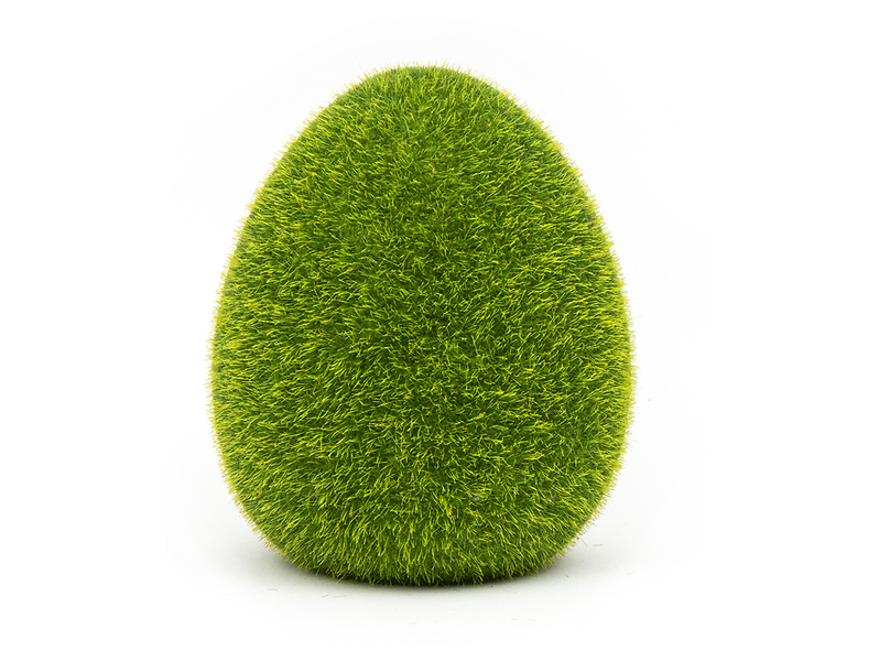 Figurka Jajo flokowane 11,5 cm zielone