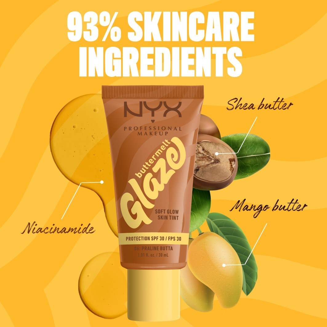 NYX Professional Makeup Foundation Buttermelt Glaze - 30 ml