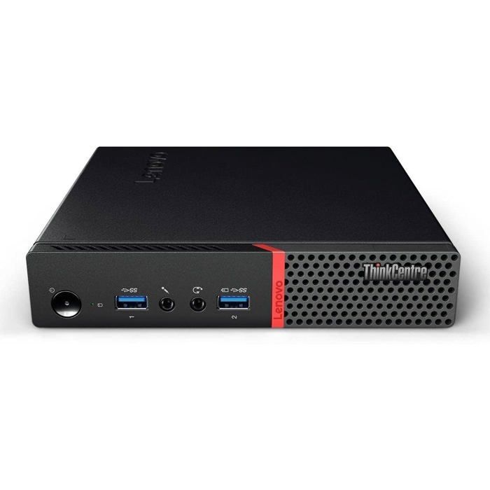 Ordenador de sobremesa Lenovo ThinkCentre Tiny reacondicionado, 8 GB de RAM, SSD de 256 GB, procesador Pentium G4400, pantalla de 22 pulgadas.