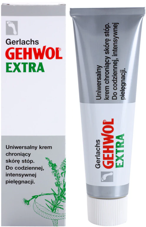Gehwol Extra creme universal para os pés com amplo espectro de ação.