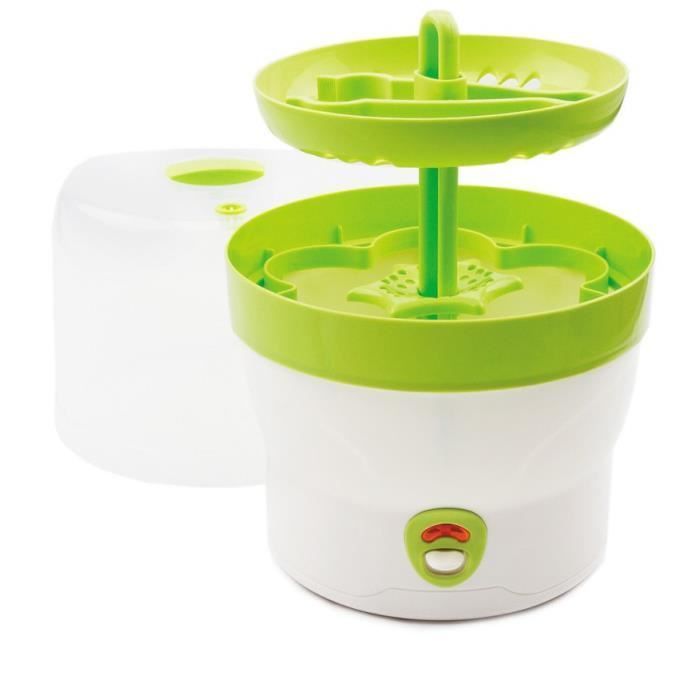 Esterilizador de vapor para 6 biberones - H&H - BS 29 - Verde - Eléctrico - Accesorios no incluidos