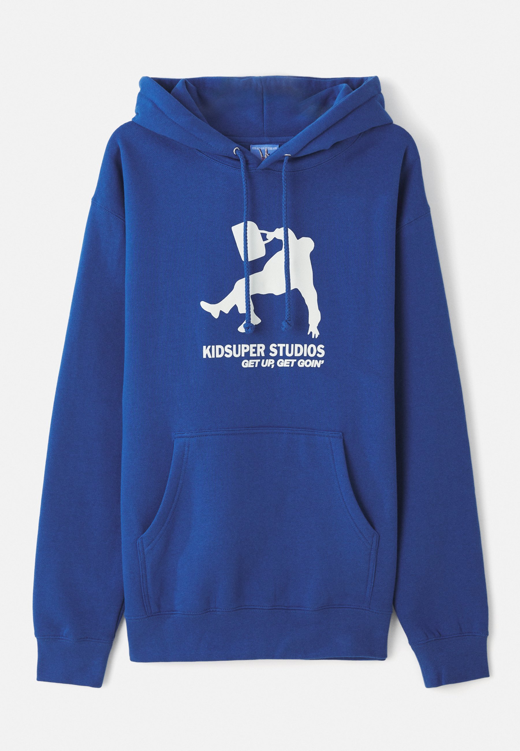 Felpa con cappuccio Kidsuper GET UP GET GOIN - Blu royal
